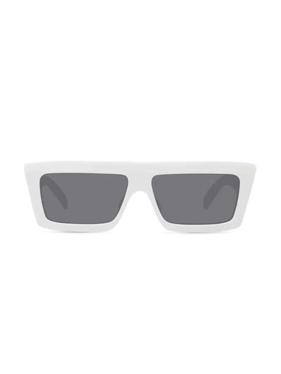 celine 40214|Celine MONOCHROMS Grey Browline Unisex Sunglasses .